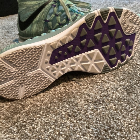 Mens Nike Train Ultrafast Flyknit Enamel Green Black Cannon - Picture 5 of 6